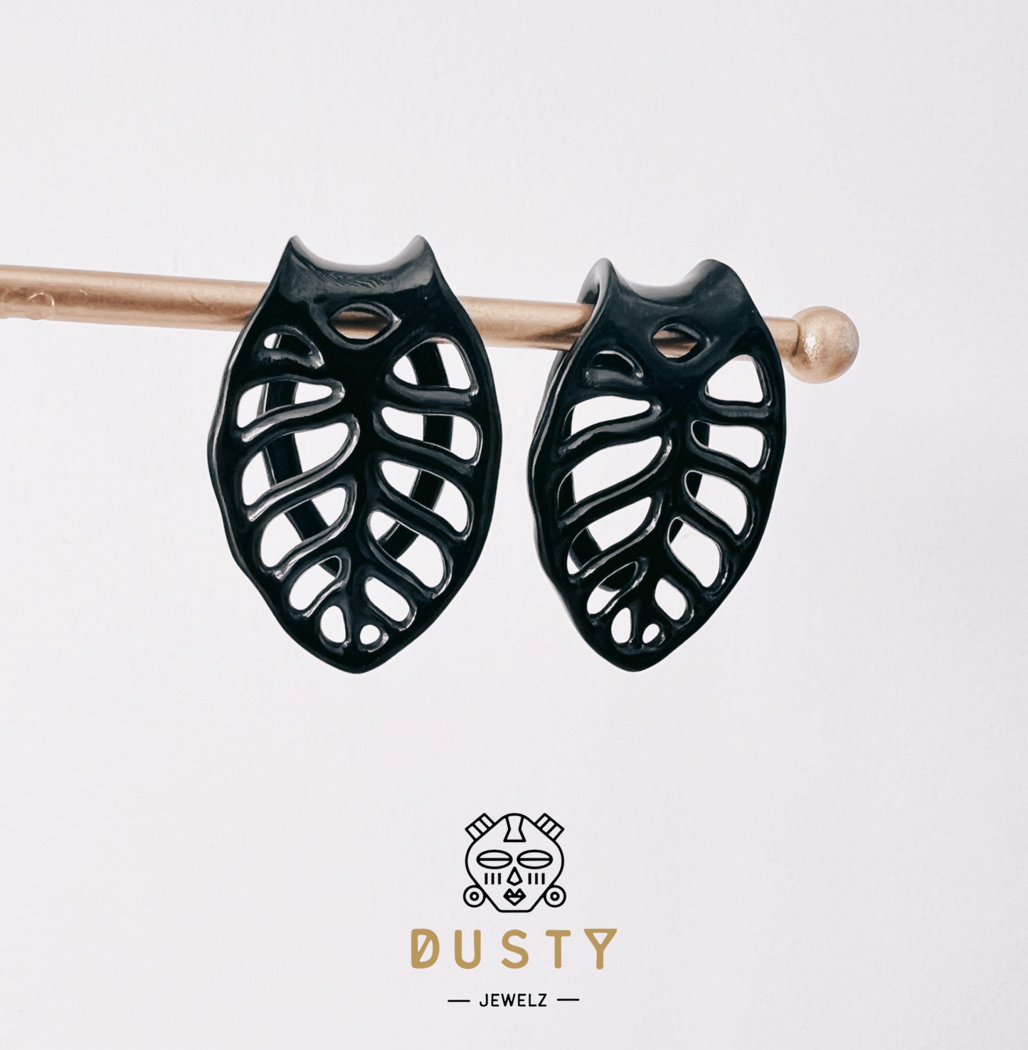 Monstera Leaf Ear Weights | Rib Cage Lobe Hanger