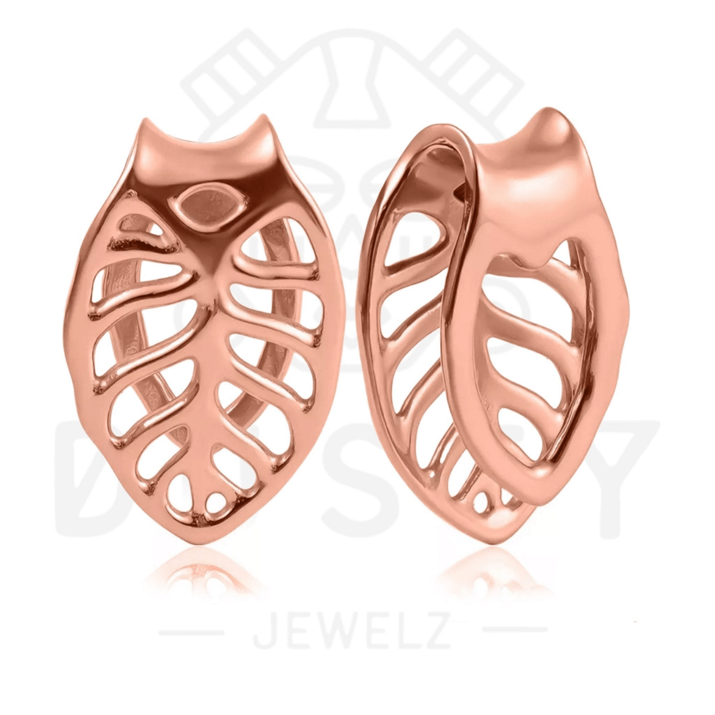 Monstera Leaf Ear Weights | Rib Cage Lobe Hanger