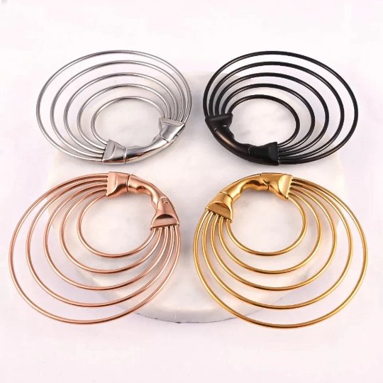 Multi Layered Hoop Ear Weights | Lobe Hangers