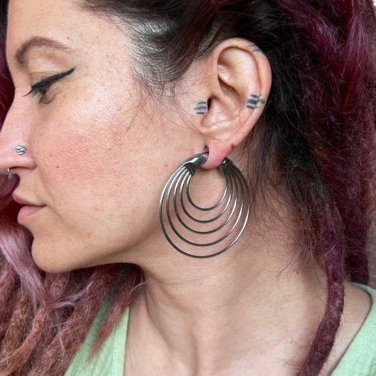 Multi Layered Hoop Ear Weights | Lobe Hangers