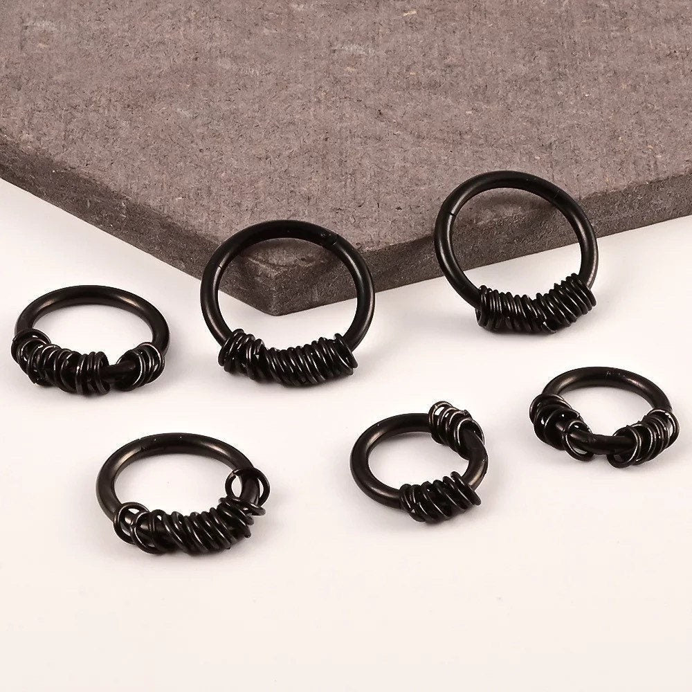 Multi Ring Stack Clicker Ring | Stacking Earring