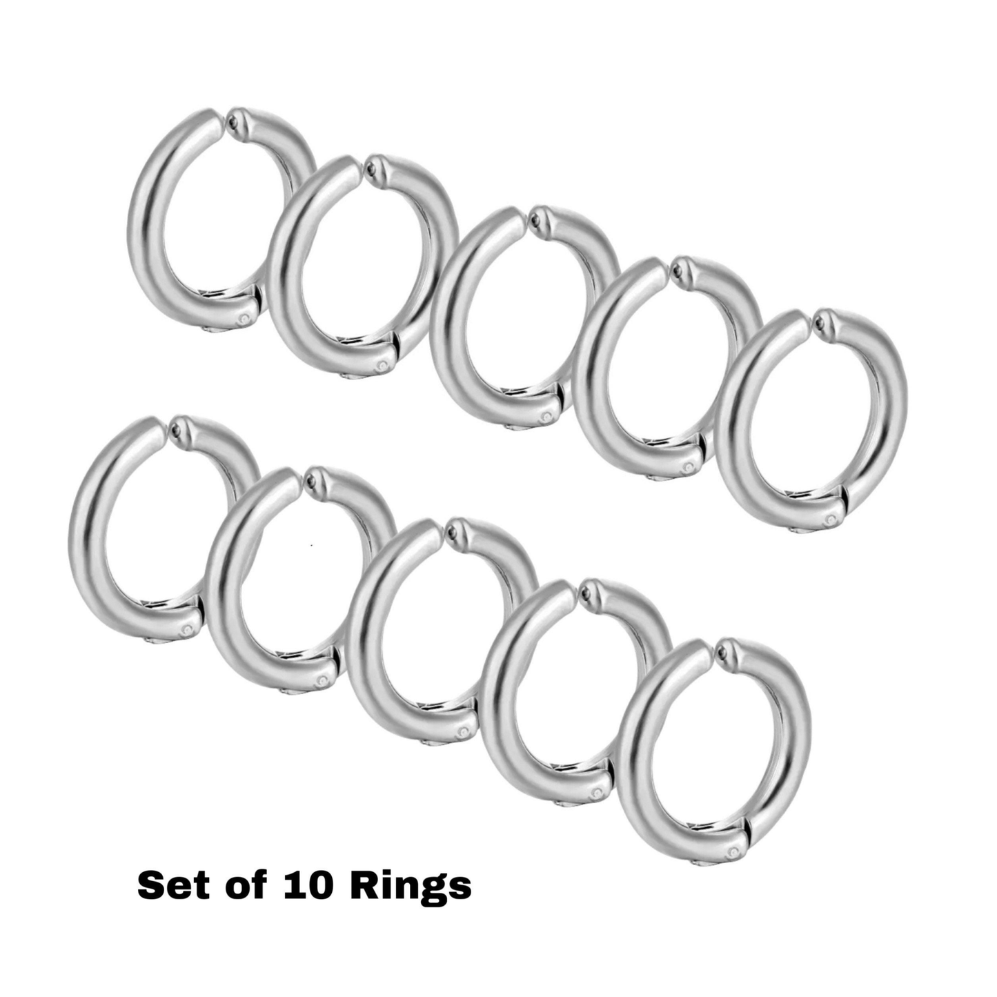 Multi Ring Stack For Stretched Ears | Easy Open & Close