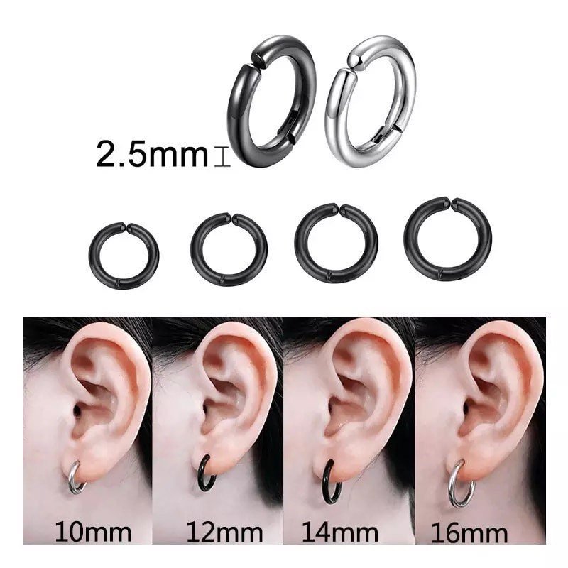 Multi Ring Stack For Stretched Ears | Easy Open & Close