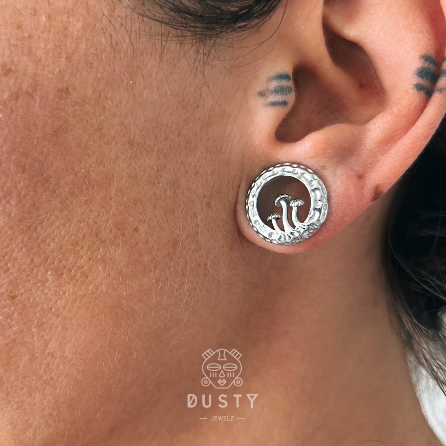 Mushroom Tunnels | Stainless Steel Double Flare Screw Backs