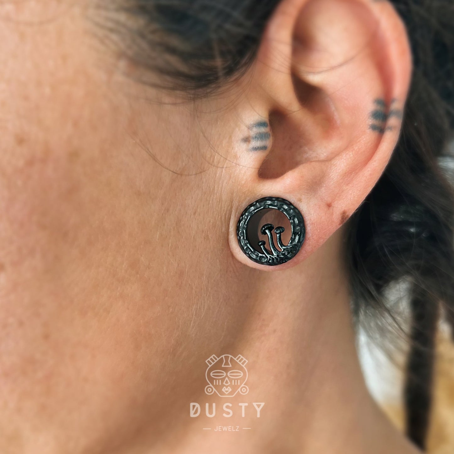 Mushroom Tunnels | Stainless Steel Double Flare Screw Backs