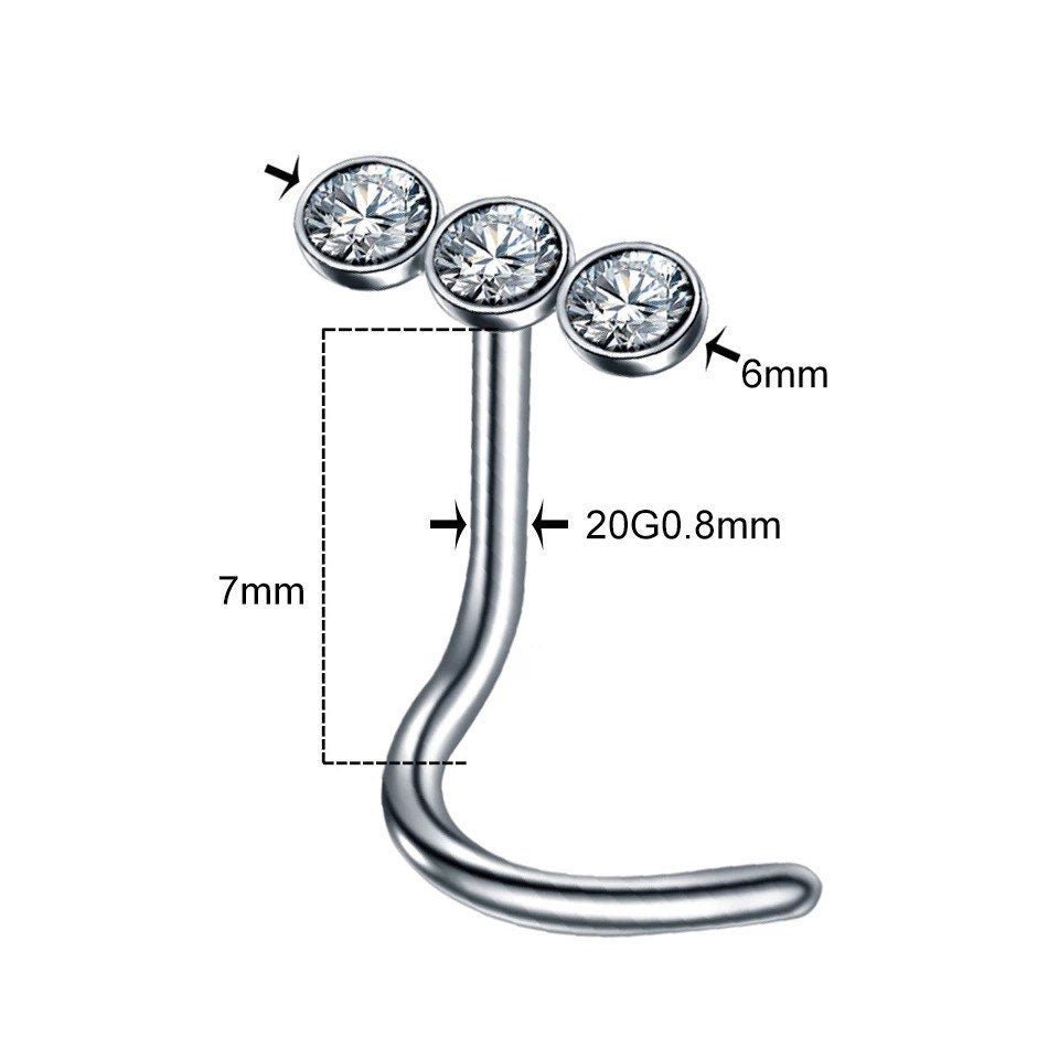Nose Chain And Studs Set - DustyJewelz
