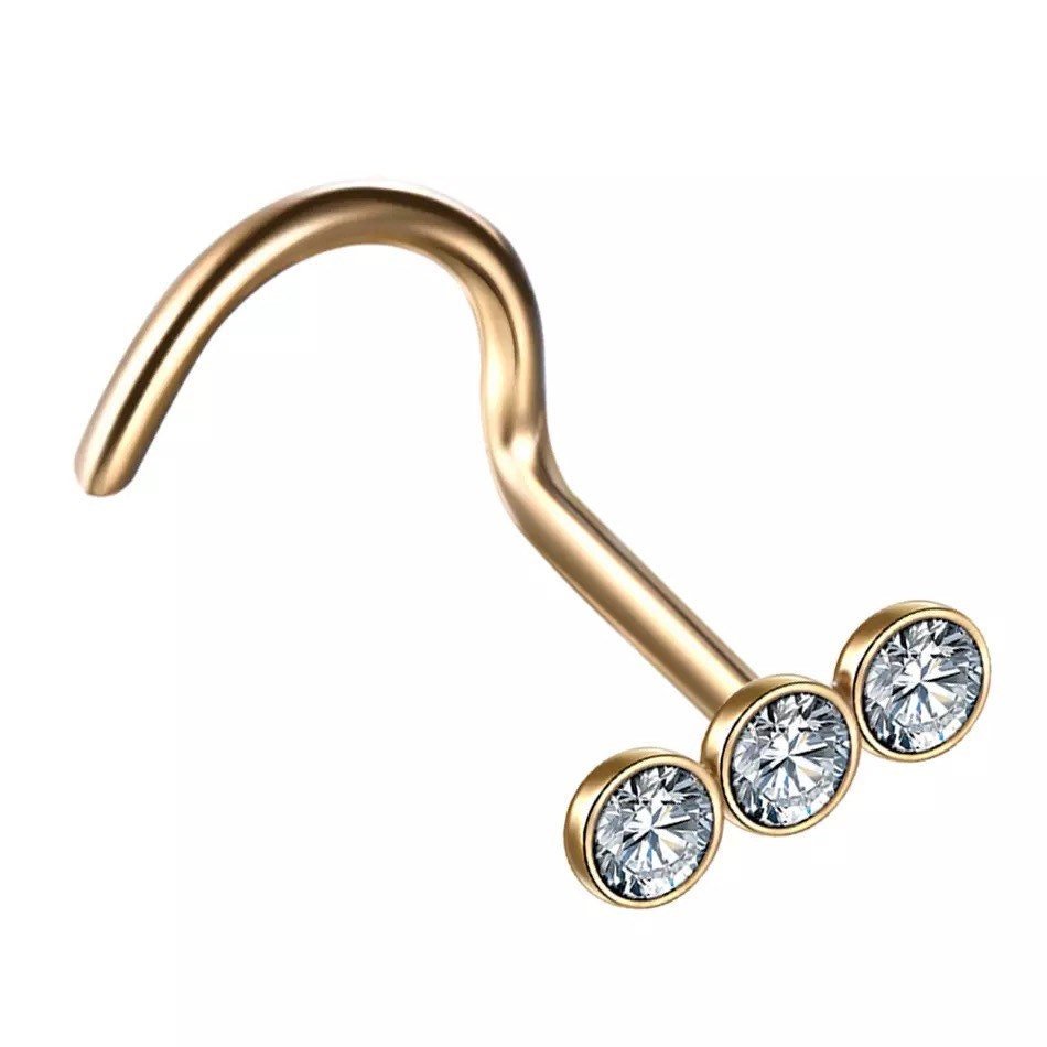 Nose Chain And Studs Set - DustyJewelz