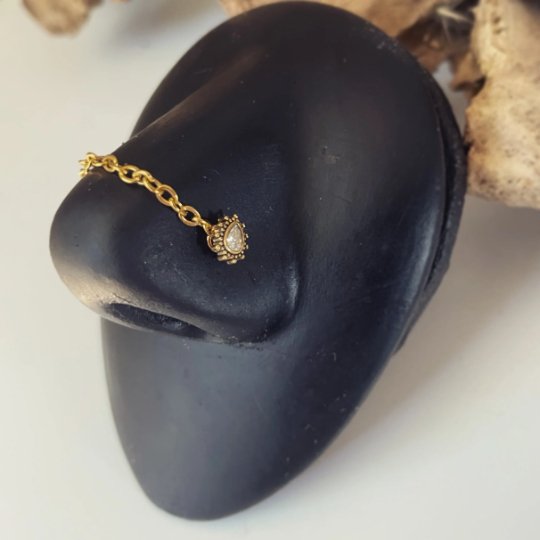 Nose Chain And Studs Set - DustyJewelz