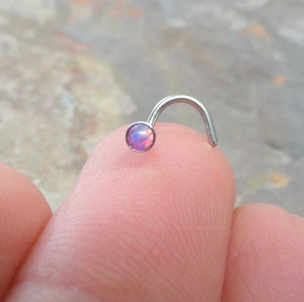 Opalite Nose Stud - DustyJewelz