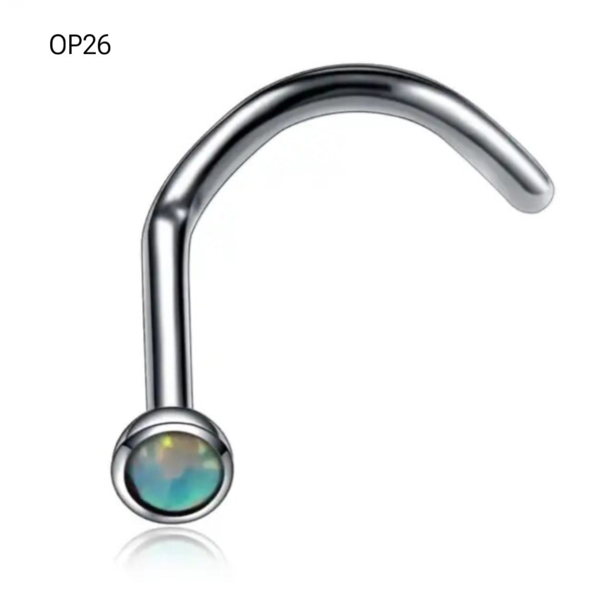 Opalite Nose Stud - DustyJewelz