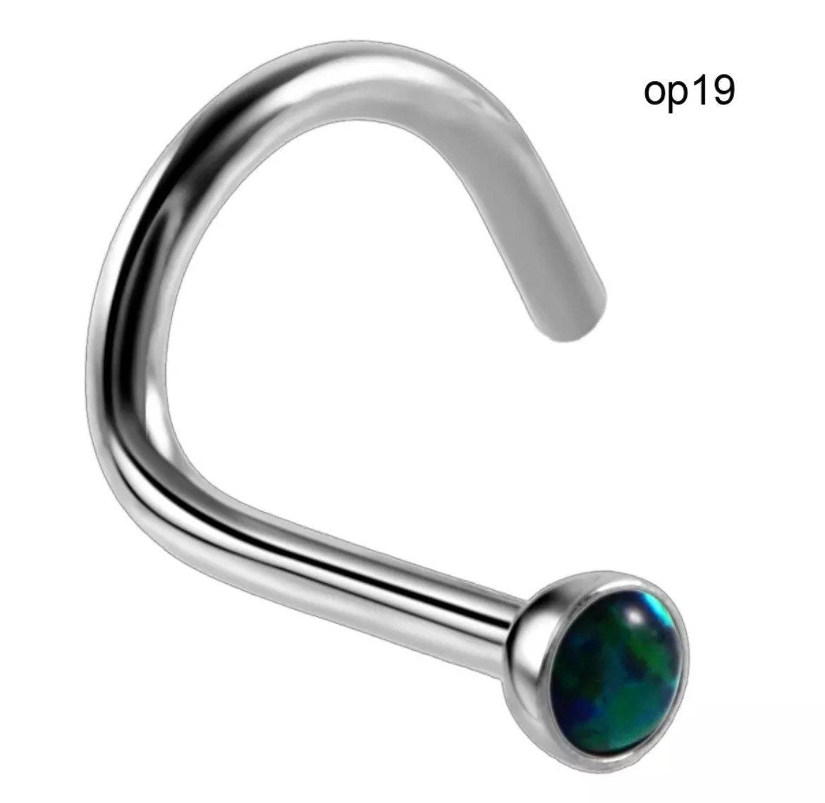 Opalite Nose Stud - DustyJewelz