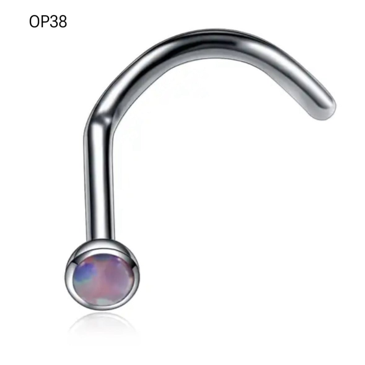 Opalite Nose Stud - DustyJewelz