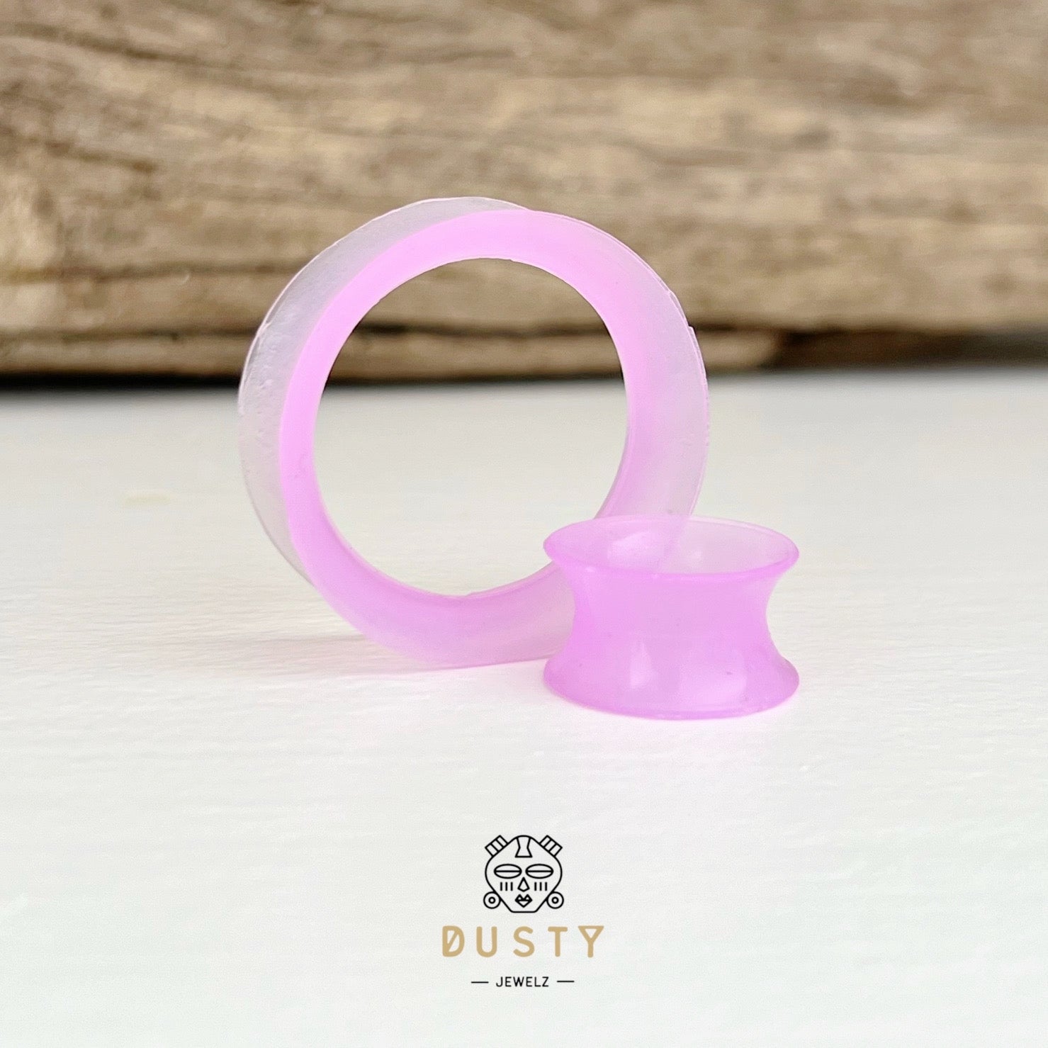 Purple Silicone Ear Skins | Flexible Tunnels - DustyJewelz