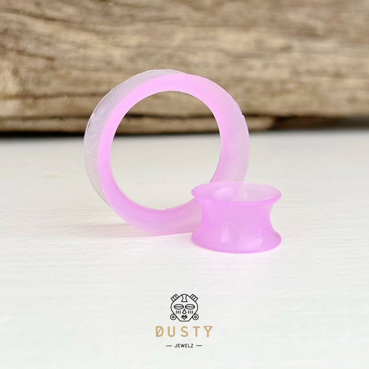 Purple Silicone Ear Skins | Flexible Tunnels - DustyJewelz