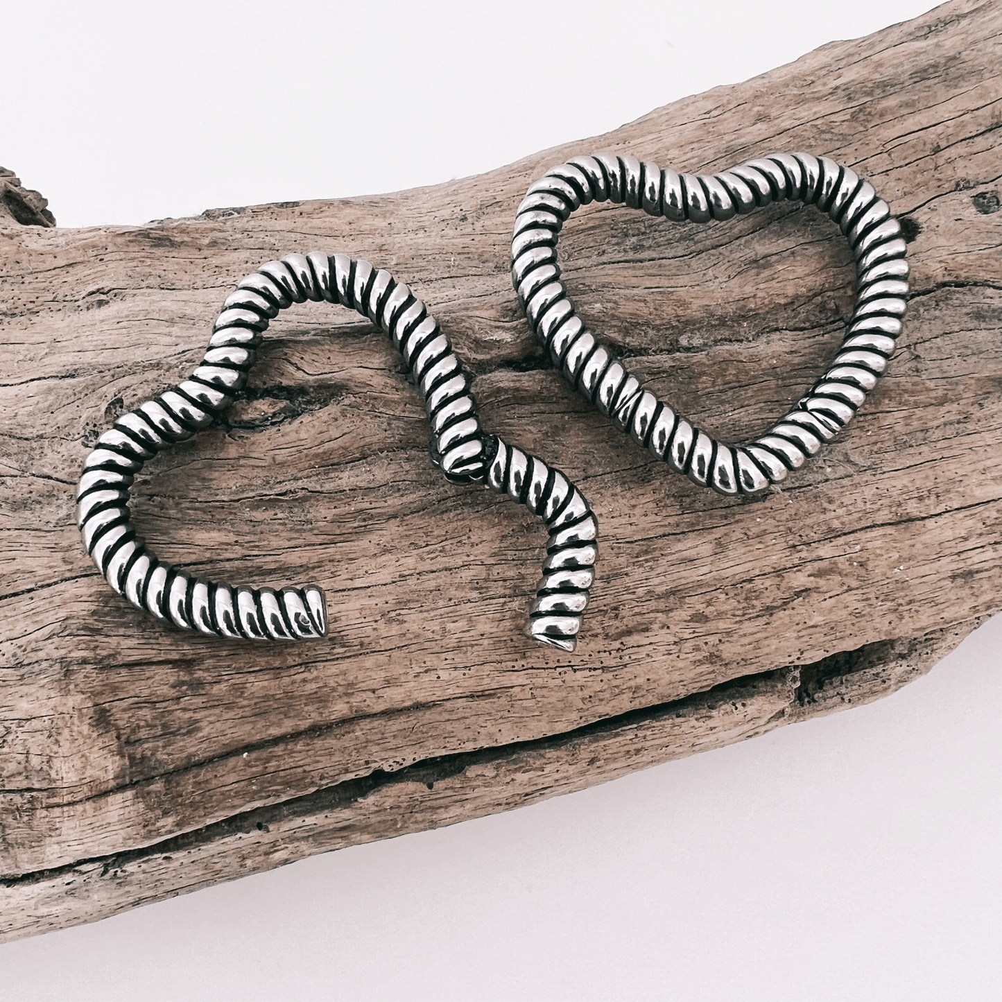 Rope Heart Ear Weights - DustyJewelz
