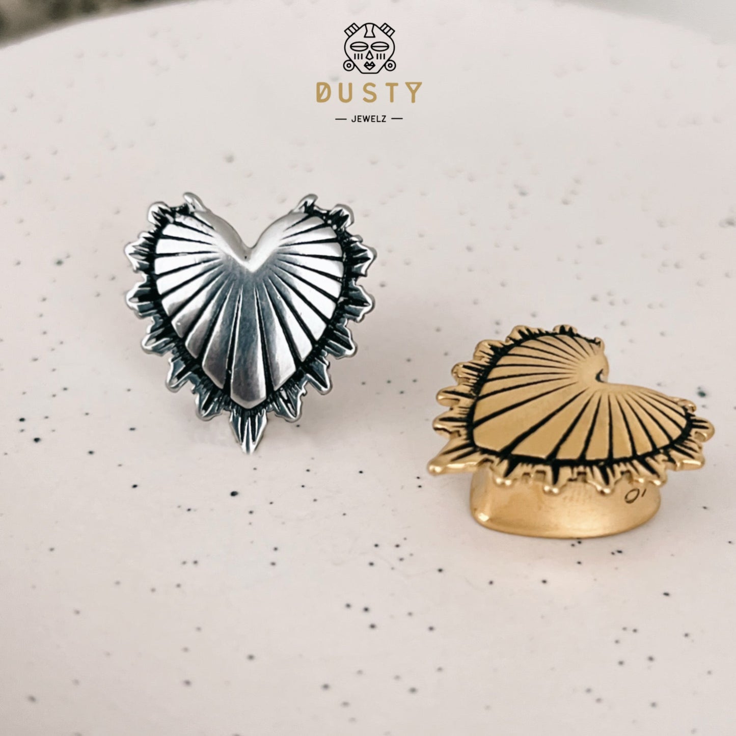 Sacred Heart Saddles Spreaders | Mexican Milagro Hangers - DustyJewelz