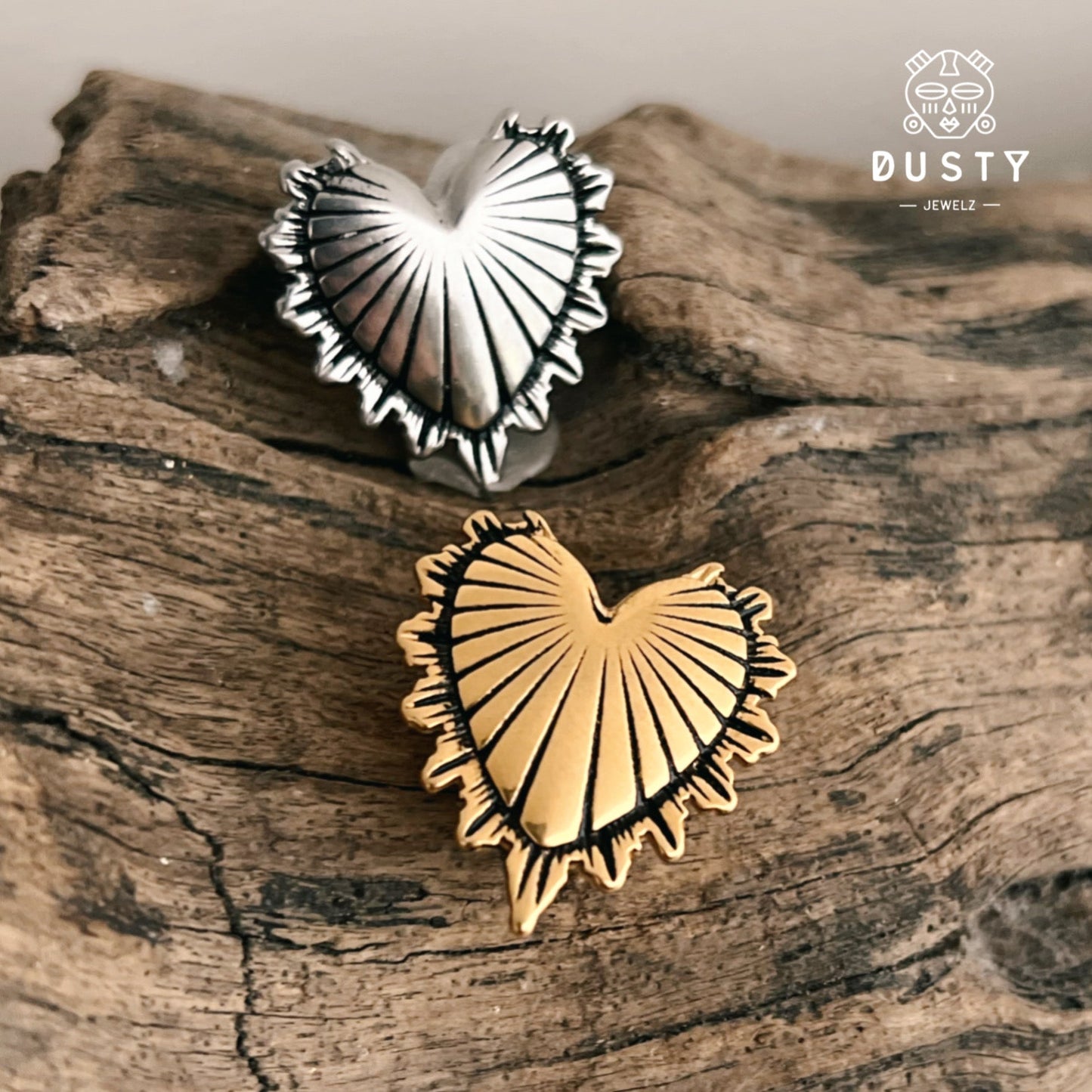 Sacred Heart Saddles Spreaders | Mexican Milagro Hangers - DustyJewelz