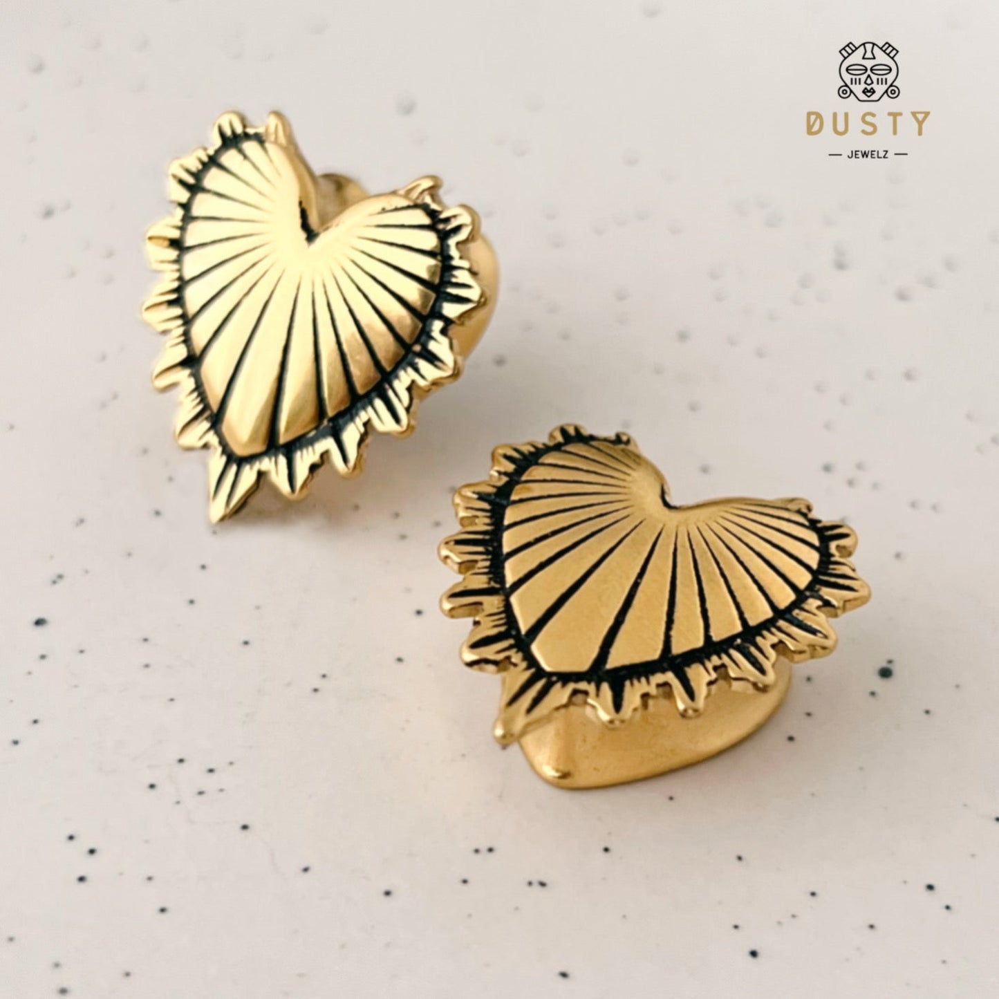Sacred Heart Saddles Spreaders | Mexican Milagro Hangers - DustyJewelz