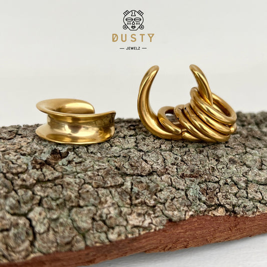 Saddle And Ring Stack Set | Steel Saddles With Dangle Rings - DustyJewelz