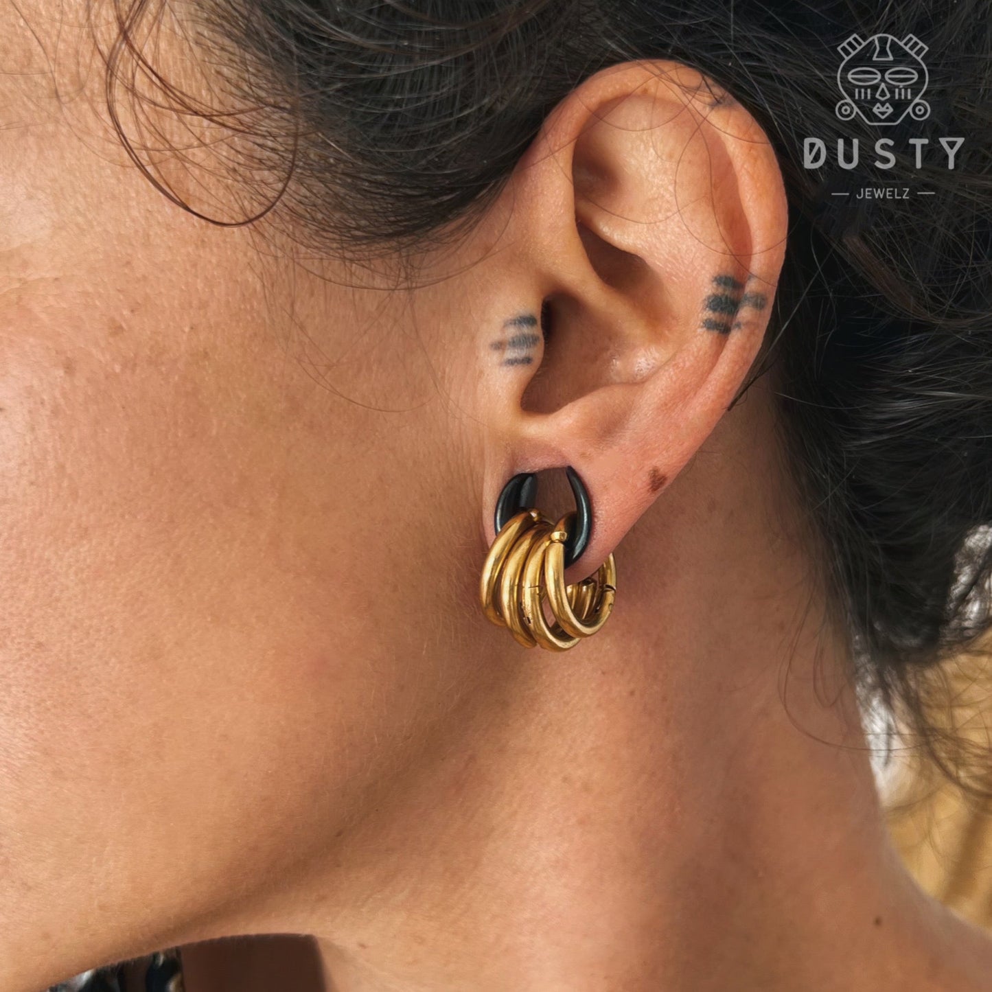 Saddle And Ring Stack Set | Steel Saddles With Dangle Rings - DustyJewelz