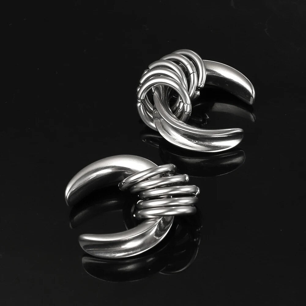 Saddle And Ring Stack Set | Steel Saddles With Dangle Rings - DustyJewelz