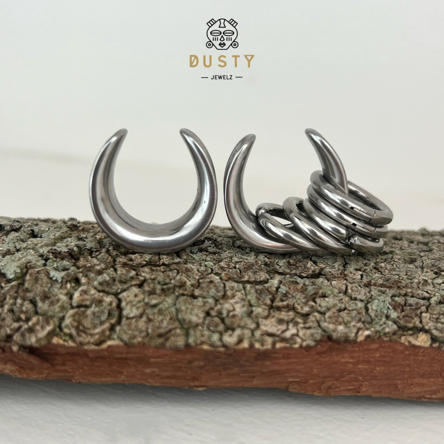 Saddle And Ring Stack Set | Steel Saddles With Dangle Rings - DustyJewelz