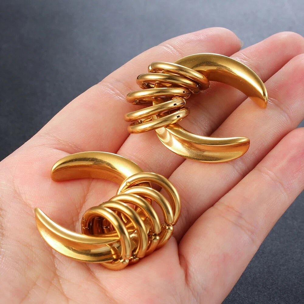 Saddle And Ring Stack Set | Steel Saddles With Dangle Rings - DustyJewelz