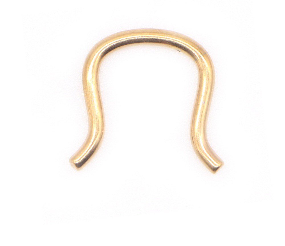 Septum Retainer | U - Shaped Hider Ring - DustyJewelz