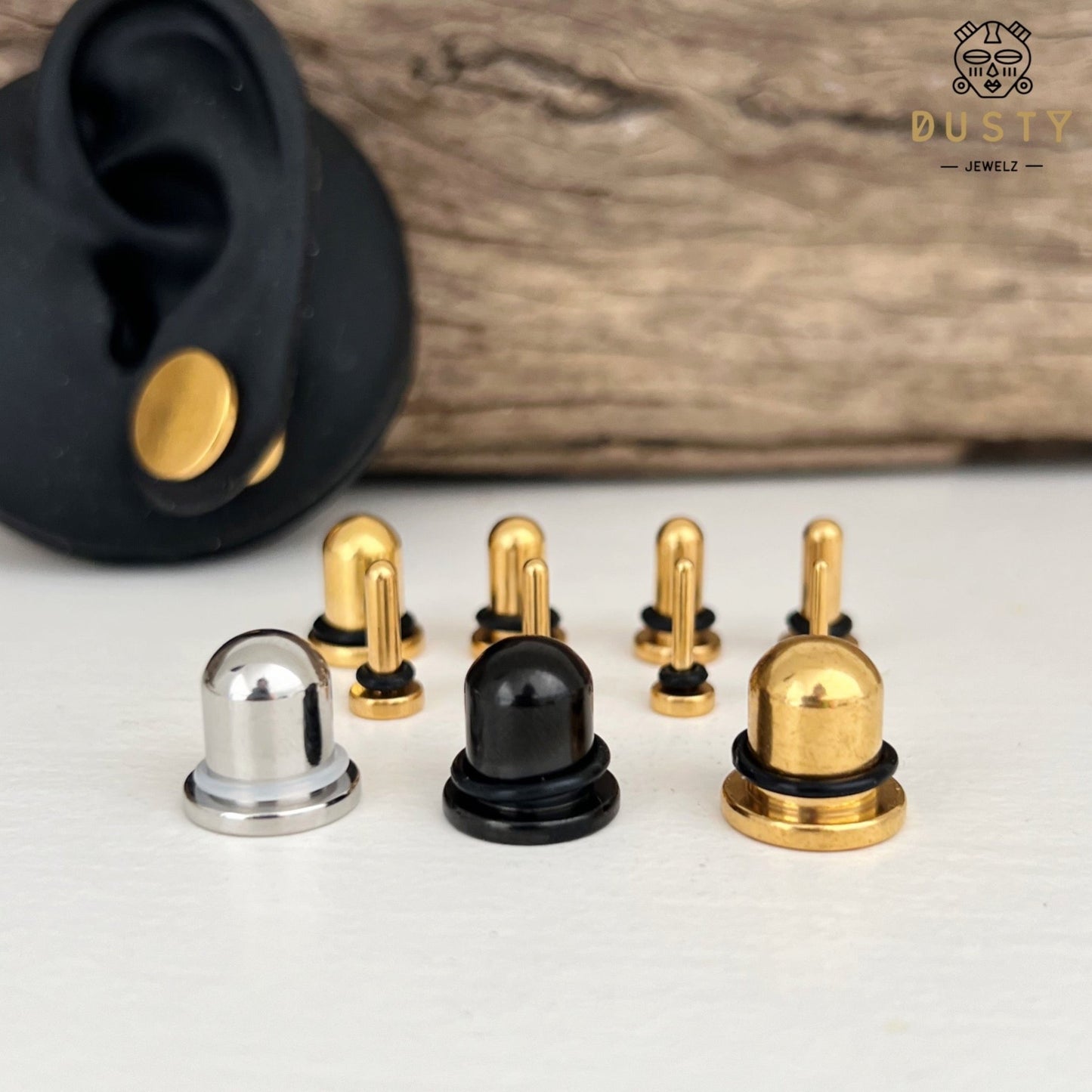 Single Flare Steel Plugs | Dead Stretching Plug - DustyJewelz