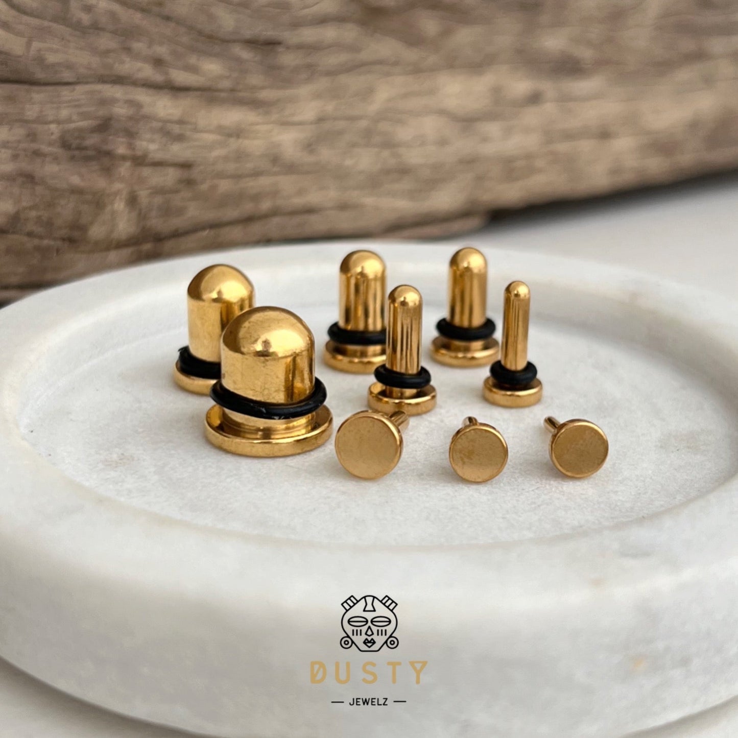 Single Flare Steel Plugs | Dead Stretching Plug - DustyJewelz