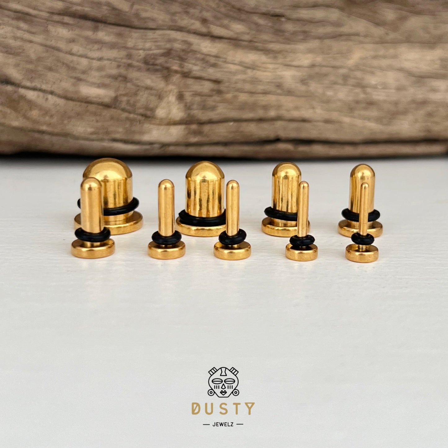 Single Flare Steel Plugs | Dead Stretching Plug - DustyJewelz