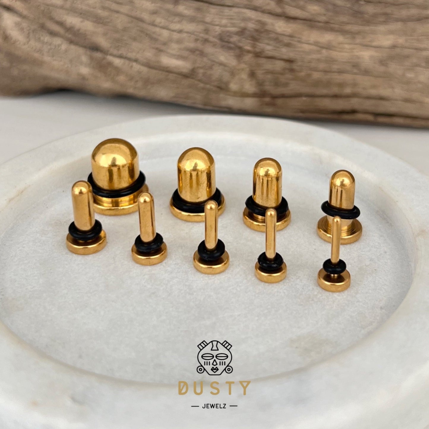Single Flare Steel Plugs | Dead Stretching Plug - DustyJewelz