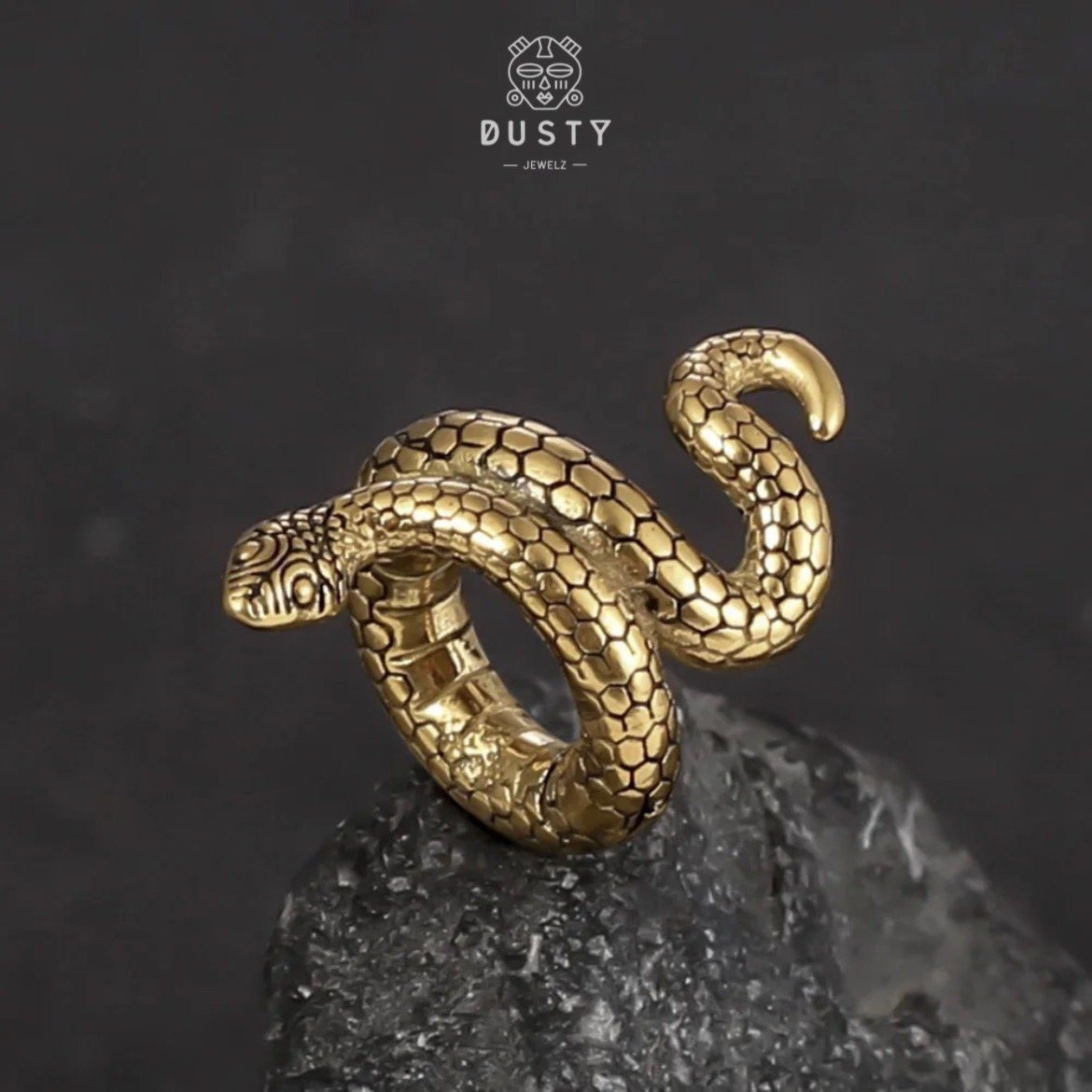 Snake Lobe Cuffs Ear Crawler - DustyJewelz