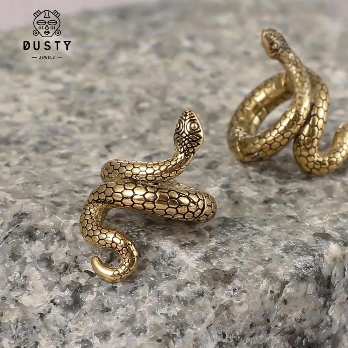 Snake Lobe Cuffs Ear Crawler - DustyJewelz
