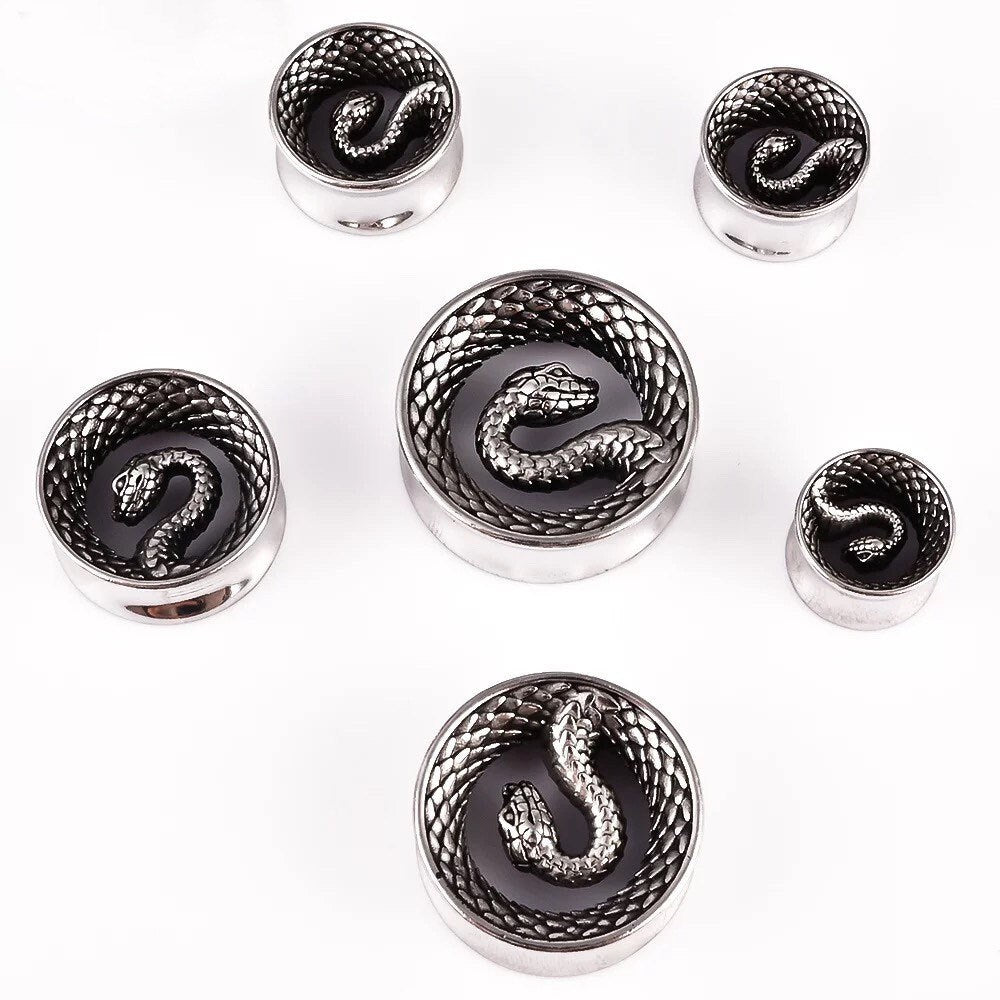 Snake Saddle Plugs - DustyJewelz