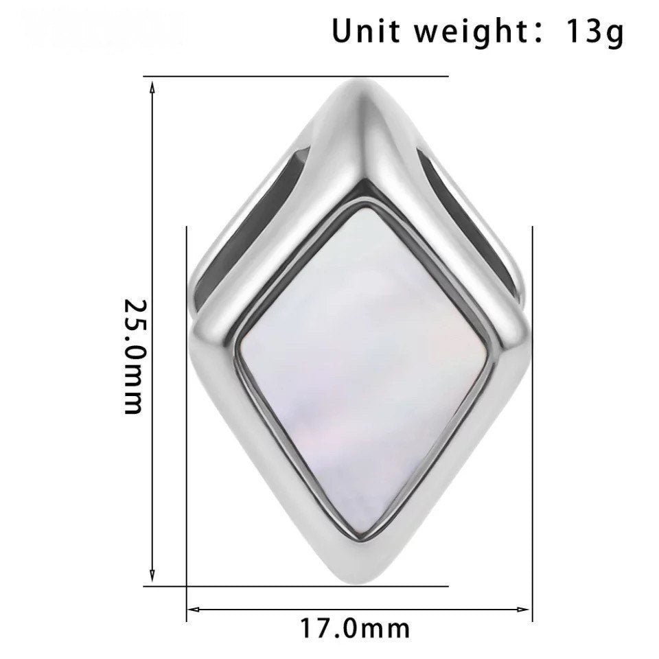 Spade Saddle Ear Weights | Reversible Earweights | Shell Ear Hangers | Gauges Jewelry | Stretched Ears | Alternative Jewellery | Lobe Hanger - DustyJewelz