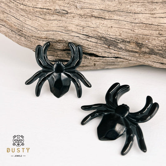 Spider Saddle Plugs | Steel Lobe Spreader Hangers - DustyJewelz