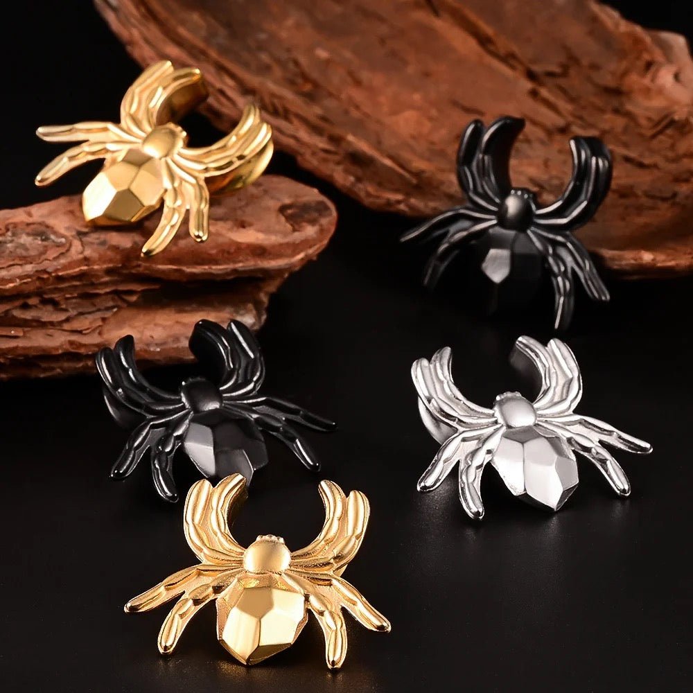 Spider Saddle Plugs | Steel Lobe Spreader Hangers - DustyJewelz