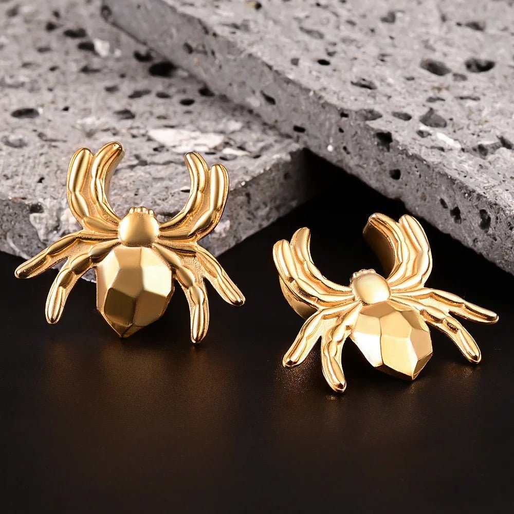Spider Saddle Plugs | Steel Lobe Spreader Hangers - DustyJewelz