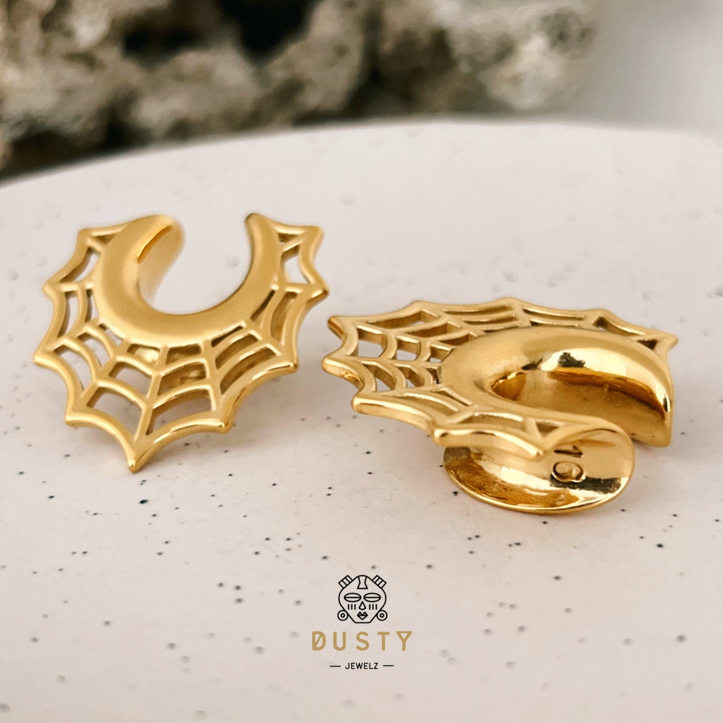 Spider Web Saddle Plugs | Steel Spreader Hangers - DustyJewelz