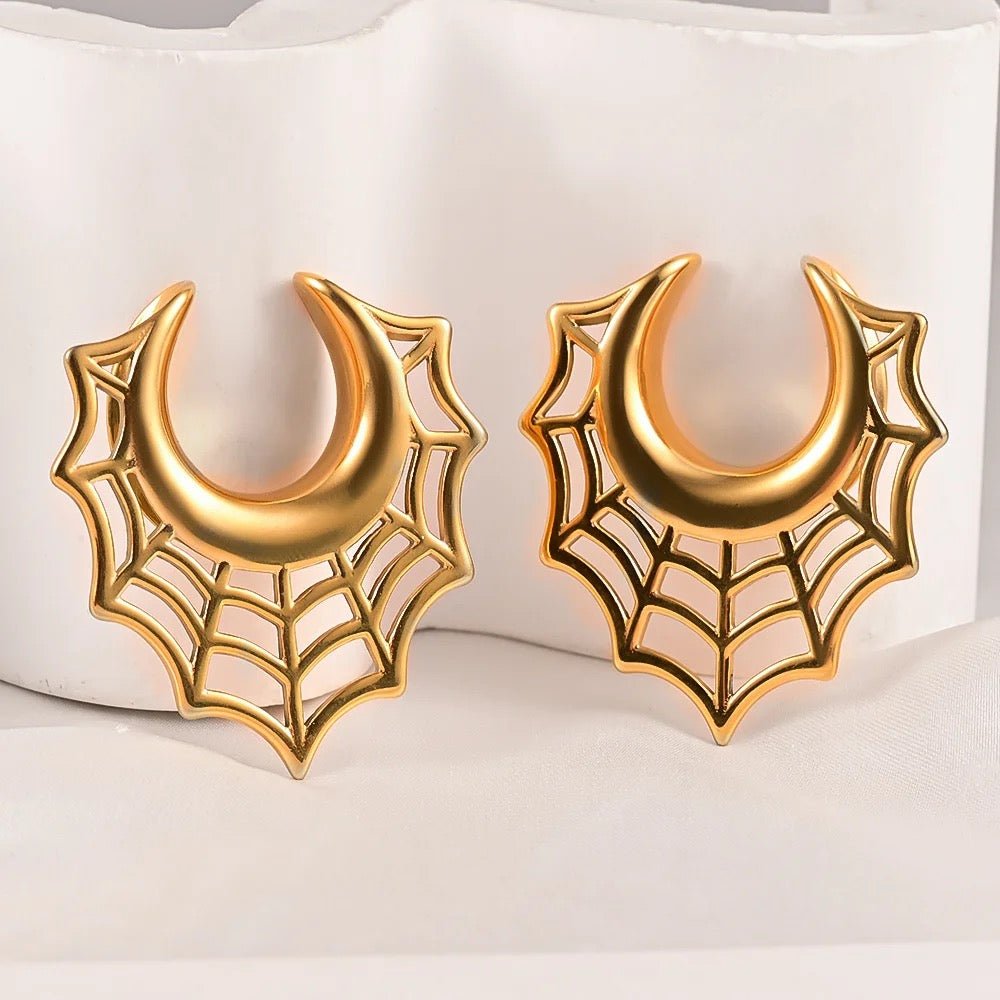 Spider Web Saddle Plugs | Steel Spreader Hangers - DustyJewelz