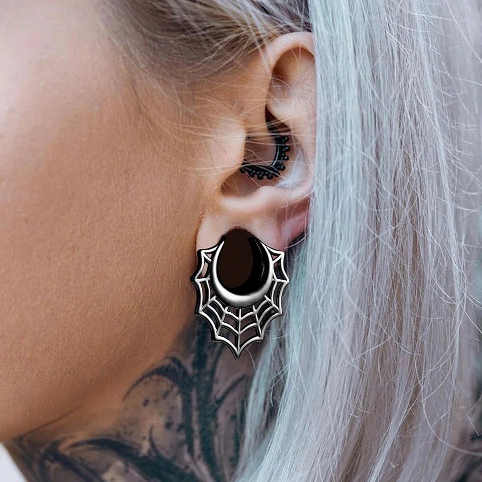 Spider Web Saddle Plugs | Steel Spreader Hangers - DustyJewelz