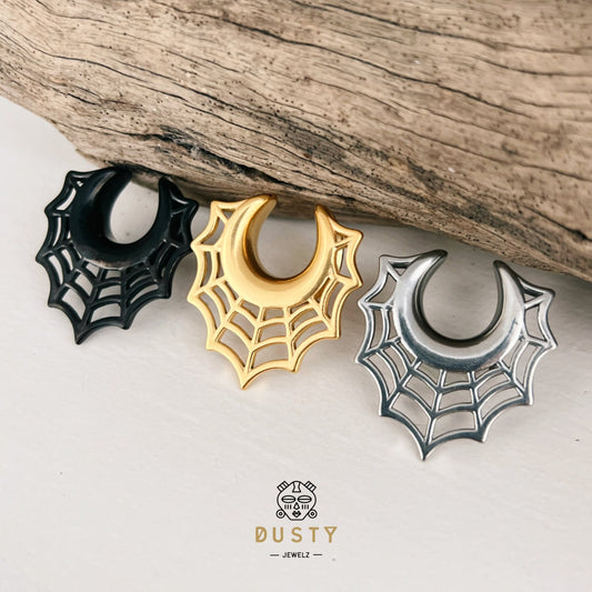 Spider Web Saddle Plugs | Steel Spreader Hangers - DustyJewelz