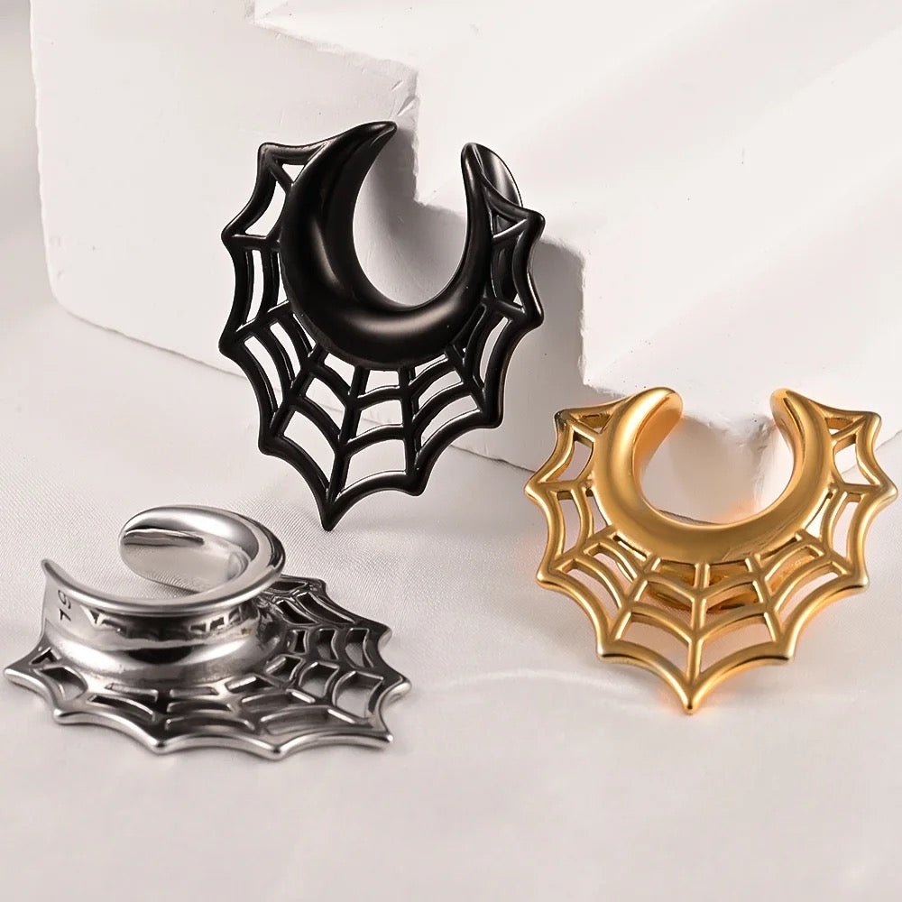 Spider Web Saddle Plugs | Steel Spreader Hangers - DustyJewelz