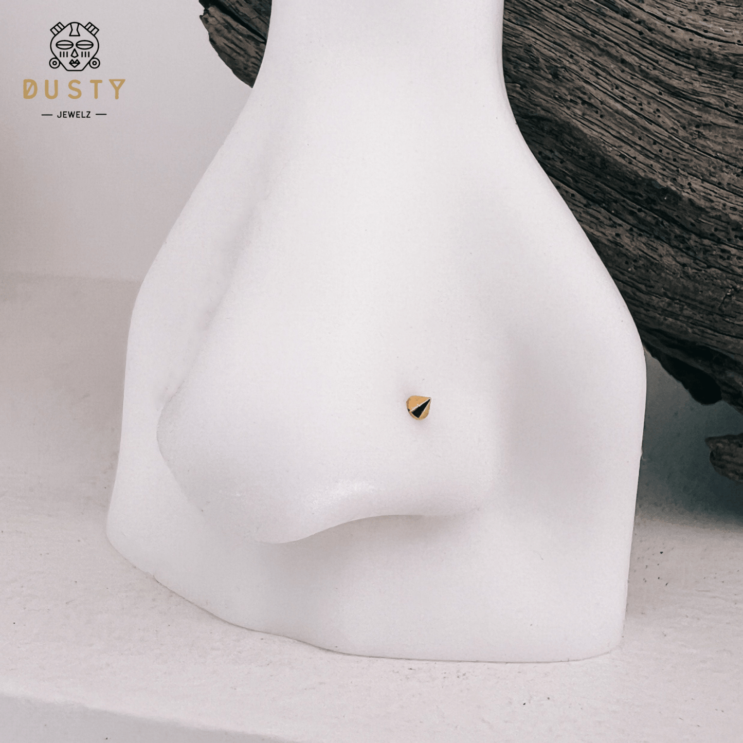 Spike Nose Stud | Nostril Piercing - DustyJewelz