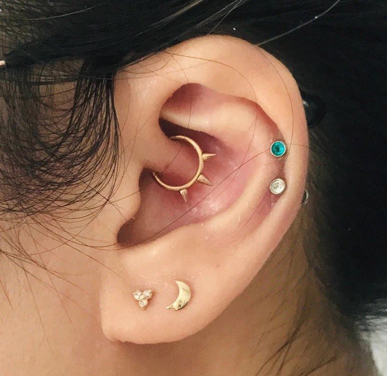 Spike Septum Ring | Steel Clicker - DustyJewelz