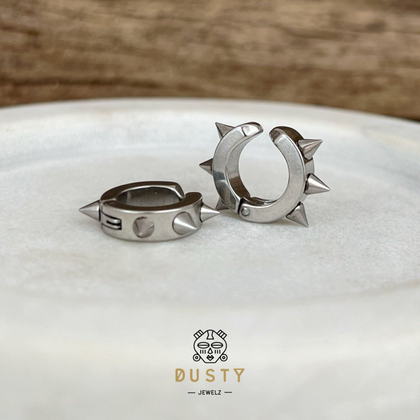 Spiked Ear Cuffs | Spike Clip Earrings - DustyJewelz
