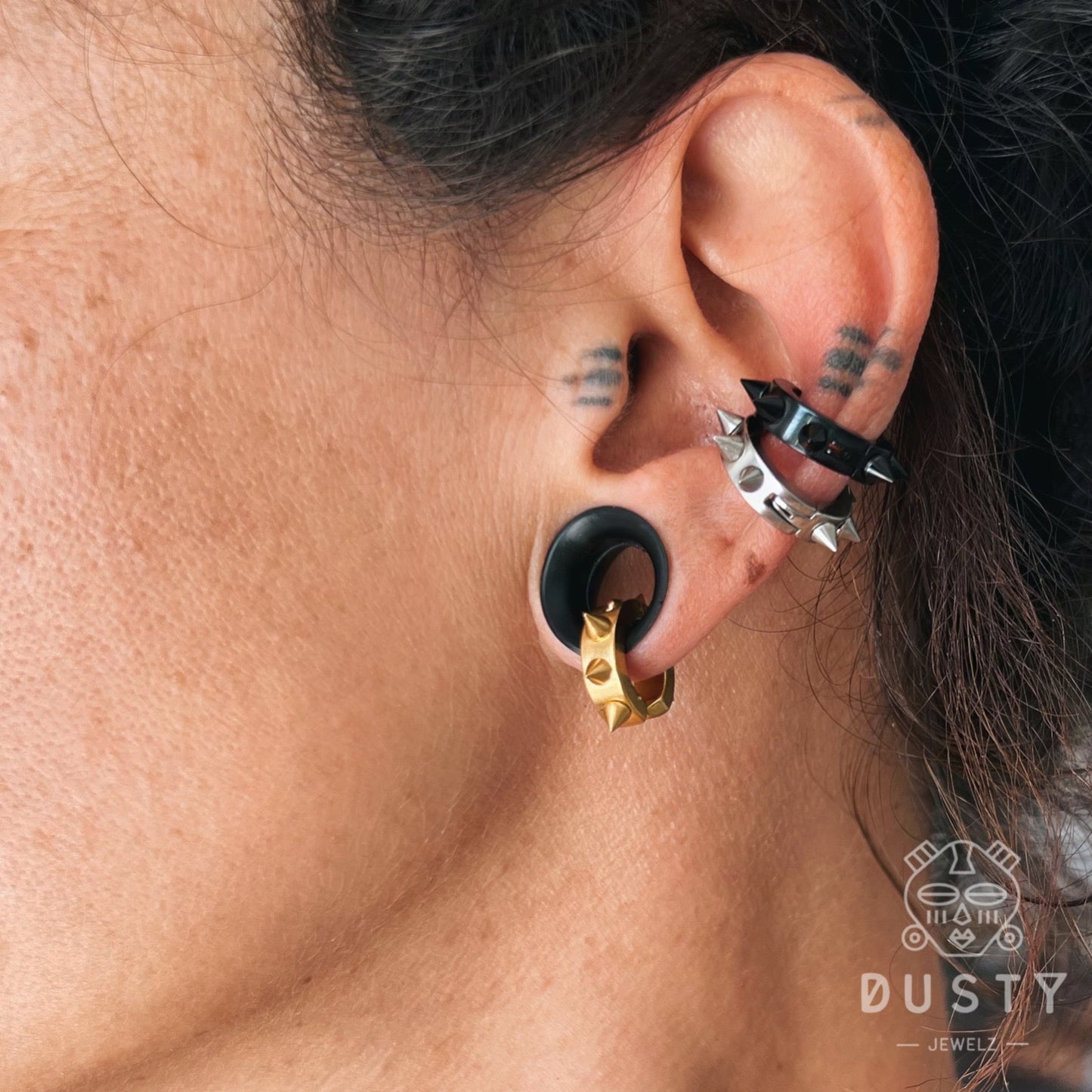 Spiked Ear Cuffs | Spike Clip Earrings - DustyJewelz