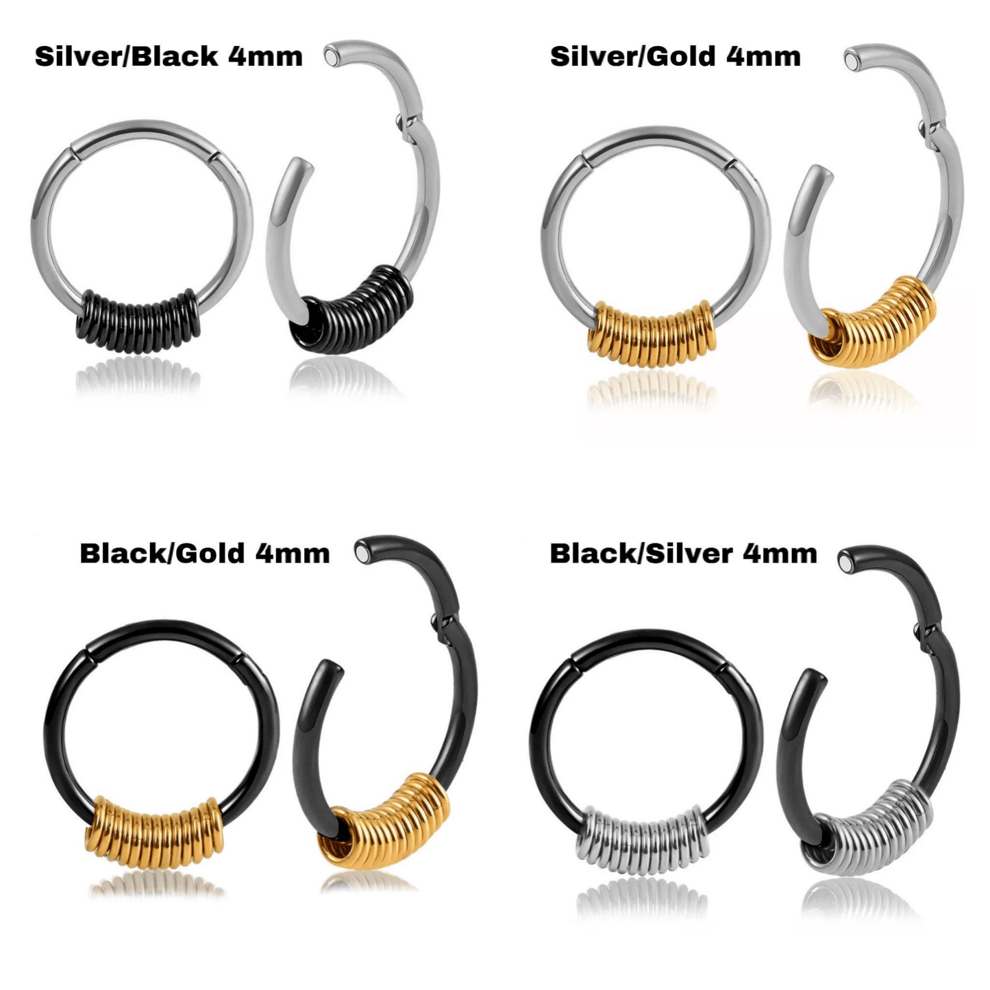 Stacked Circle Ear Weights | Stainless Steel Gauge Magnetic Ear Weight | Multi Hoops | Ear Plugs | Body Jewelry | Ear Hanger - DustyJewelz