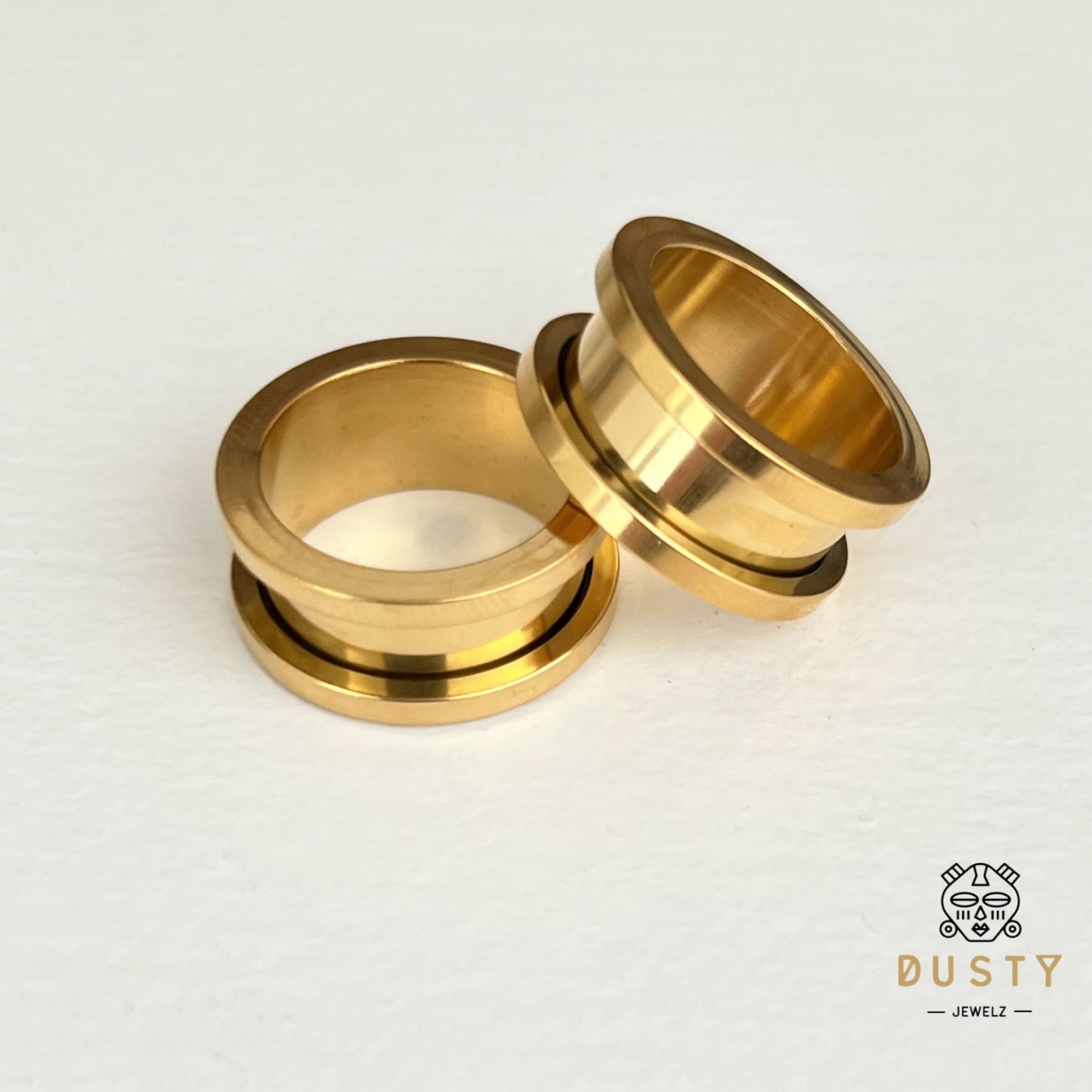 Stainless Steel Tunnels | Double Flare | Screw Back Externally Threaded | Bundle - DustyJewelz